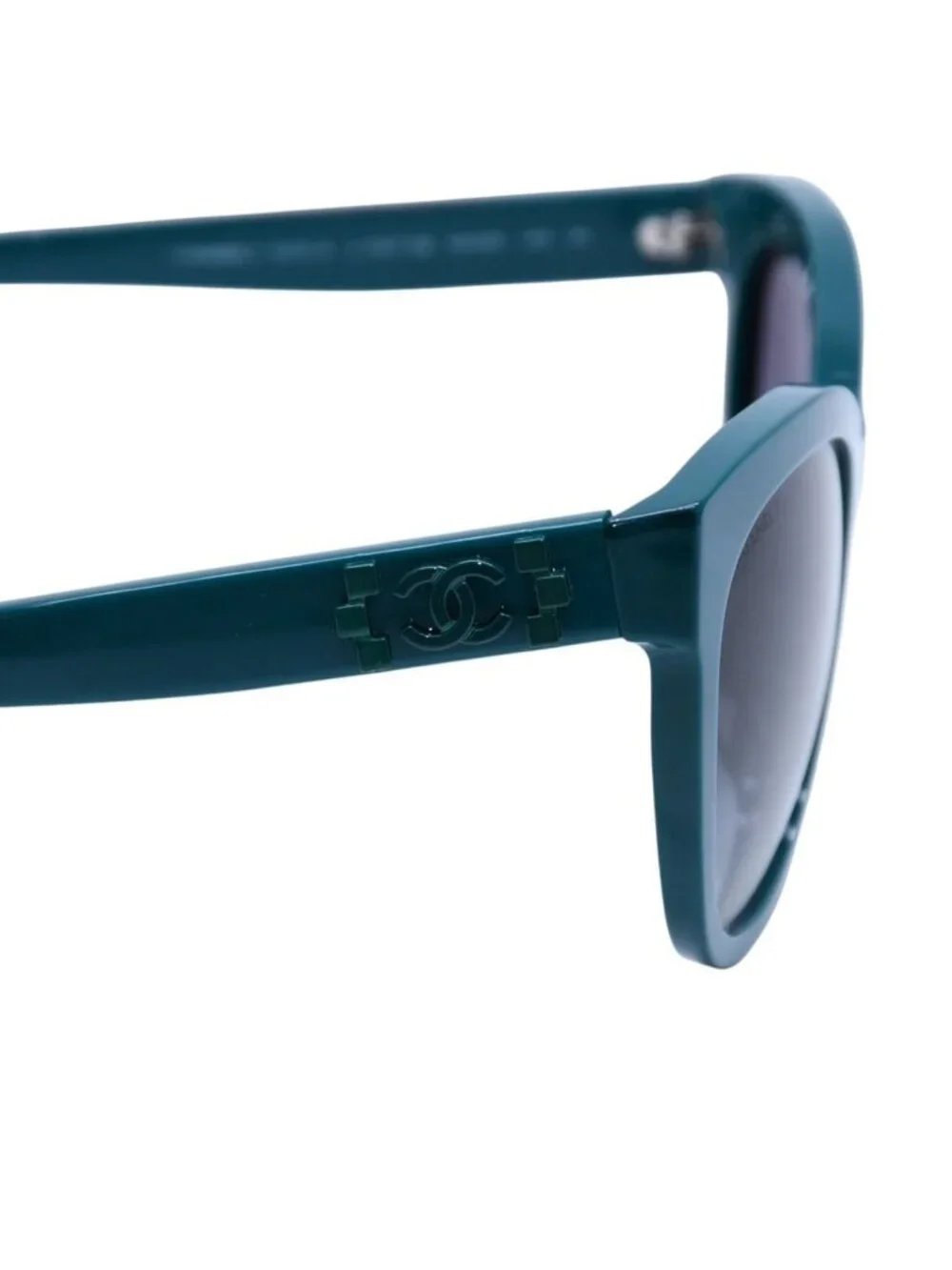 Chanel Boy Cat's Eye Sunglasses S6 Green Eyewear